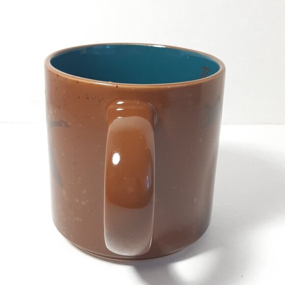 Tim Hortons 2017 Limited Edition Flying Geese Coffee Cup Mug 017 Brown 16 oz - Picture 2 of 6